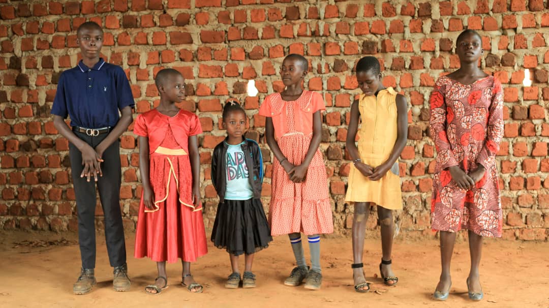 Orphaned children at our center